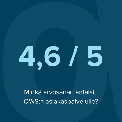 OWS arvosana asiakaspalvelulle